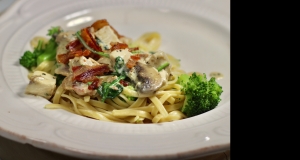 Chicken, Broccoli, and Spinach Alfredo