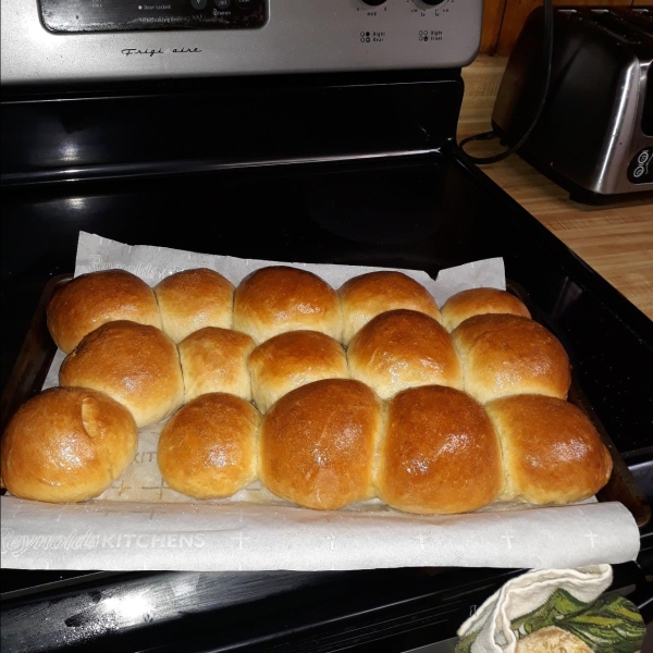 Soft No-Knead Dinner Rolls