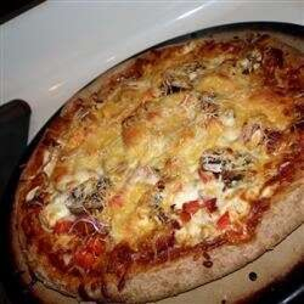Chicken and Chourico Pizza