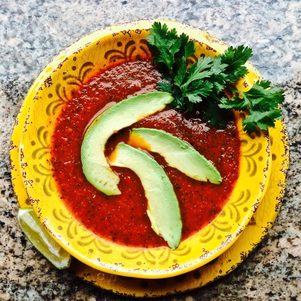 Fire-Roasted Tomato and Pepper Soup