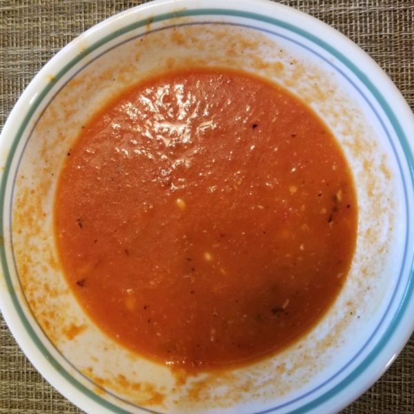 Fire-Roasted Tomato and Pepper Soup