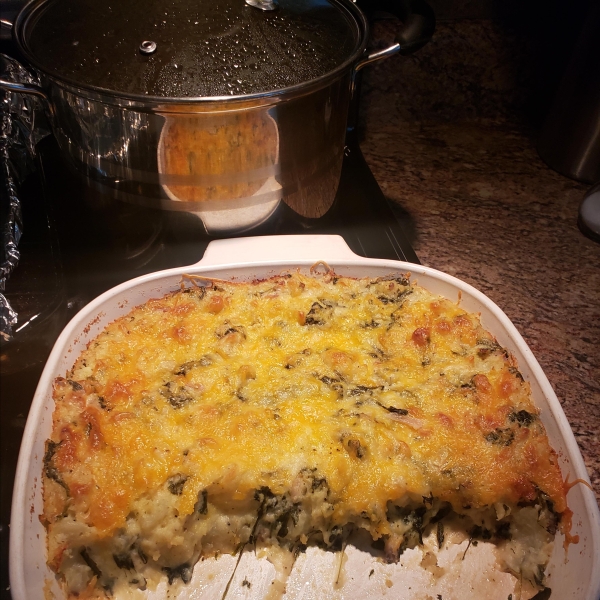 Sally's Spinach Mashed Potatoes