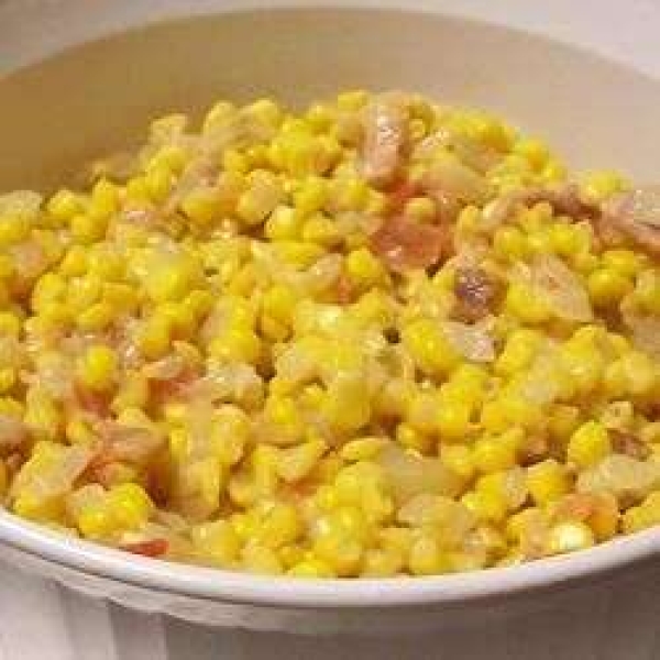 Cajun Corn and Bacon Maque Choux