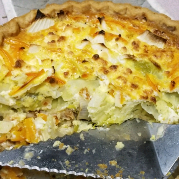 Goat Cheese and Leek Quiche