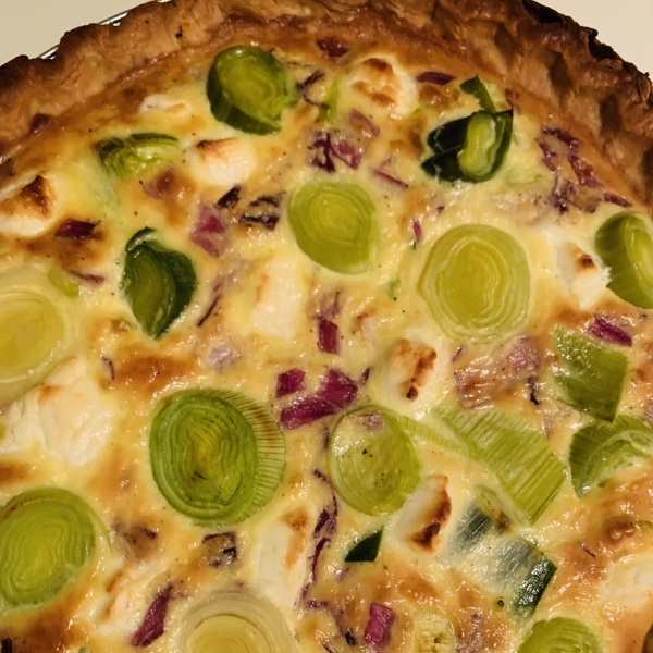 Goat Cheese and Leek Quiche