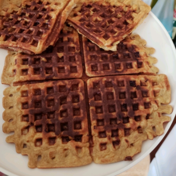 Banana Egg Waffles