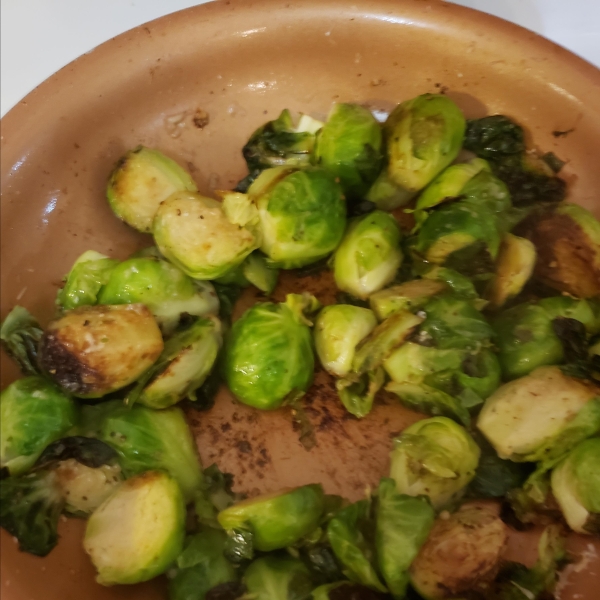 Pan Fried Brussels Sprouts