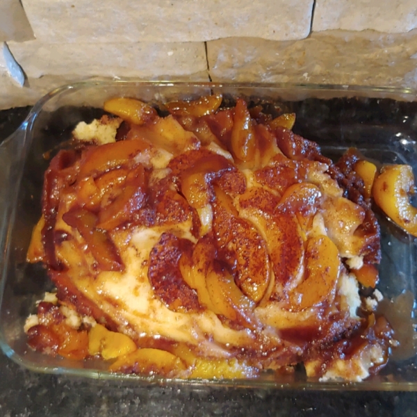 Slow Cooker Peach Upside Down Cake recipe Easy Cook Find