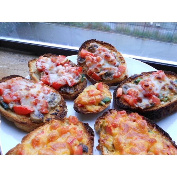 Mushroom and Tomato Bruschetta