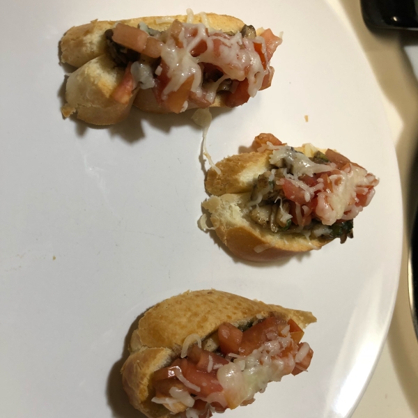 Mushroom and Tomato Bruschetta