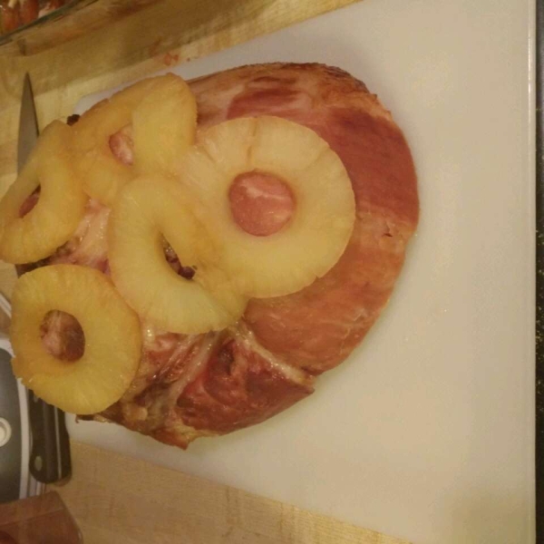 Pineapple Brown Sugar Glazed Ham