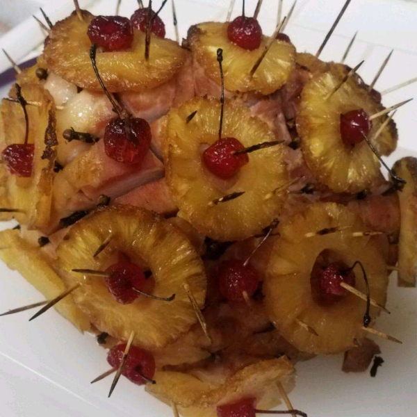 Pineapple Brown Sugar Glazed Ham