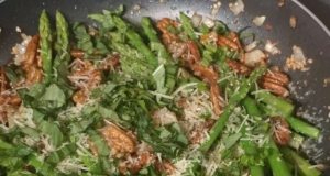 Asparagus with Pecans and Parm