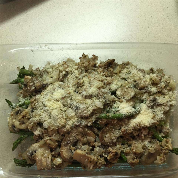 Asparagus with Pecans and Parm