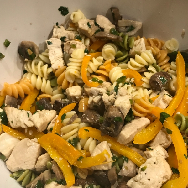 Lime Chicken and Mushroom Pasta