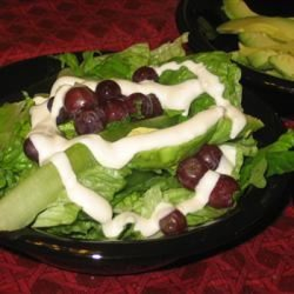 Blue Cheese, Avocado, and Grape Salad