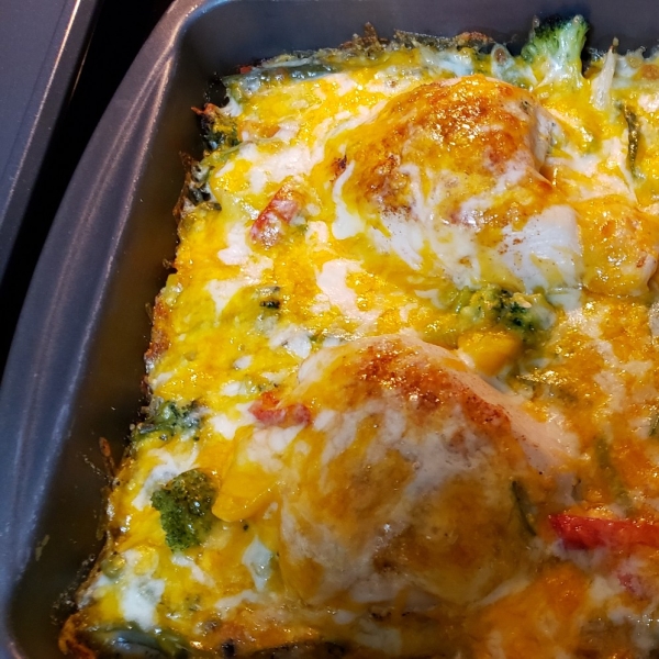 Campbell's® Cheesy Chicken and Rice Casserole