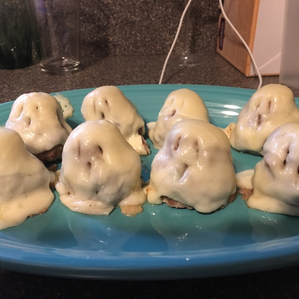 Mini Meatloaf Ghosts