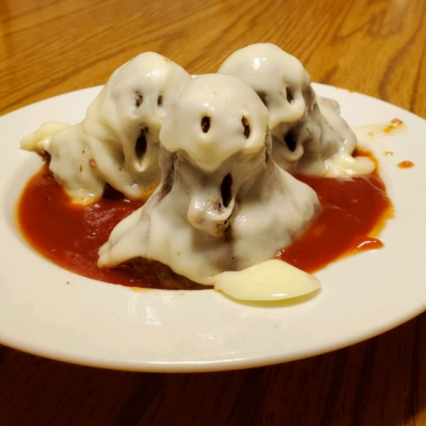 Mini Meatloaf Ghosts