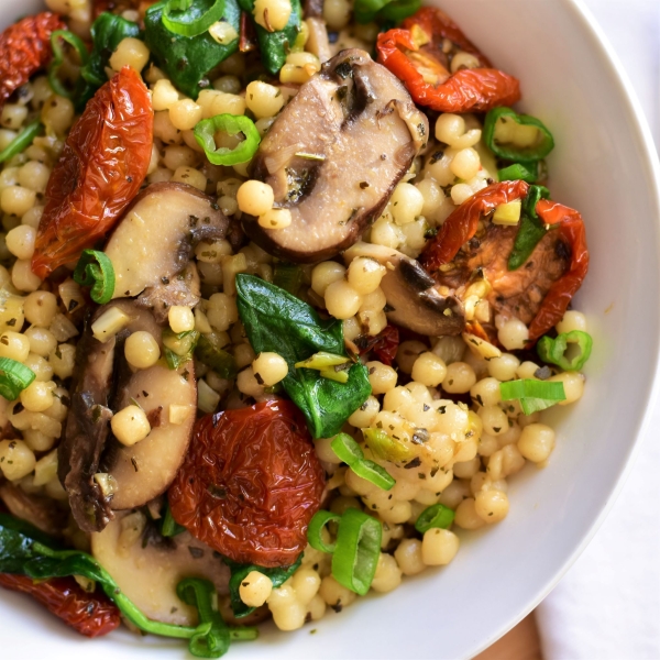 Couscous with Mushrooms and Sun-Dried Tomatoes