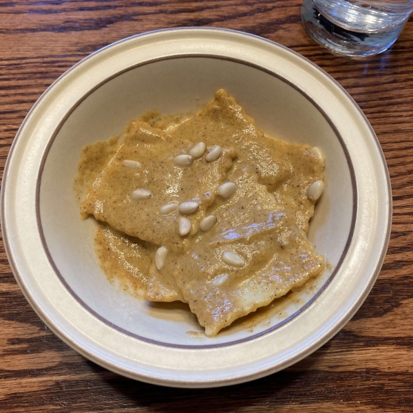 Cheesy Pumpkin Ravioli