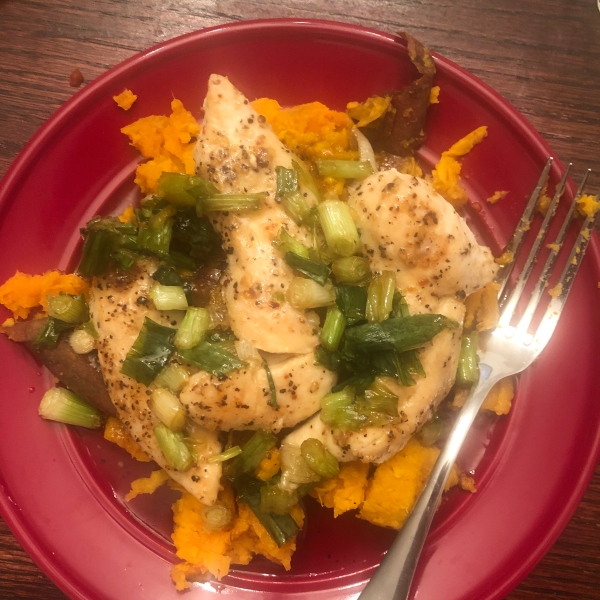 Maple Glazed Chicken with Sweet Potatoes