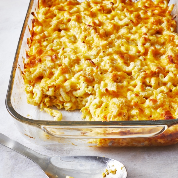 Baked Mac and Cheese with Sour Cream and Cottage Cheese