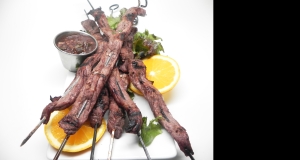 Red Wine and Orange Marinated Beef Skewers