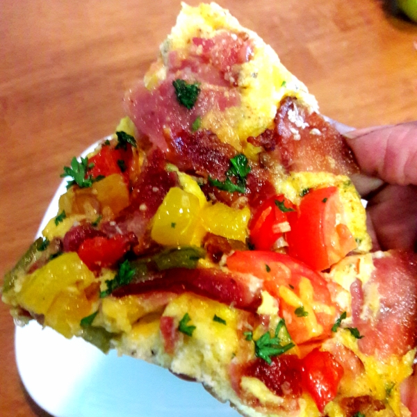 Breakfast Pita Pizza