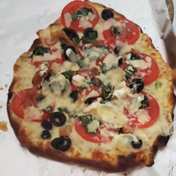 Naan Bread Margherita Pizza with Prosciutto