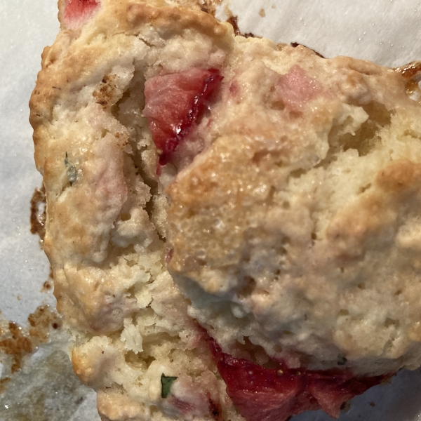 Strawberry and Basil Scones