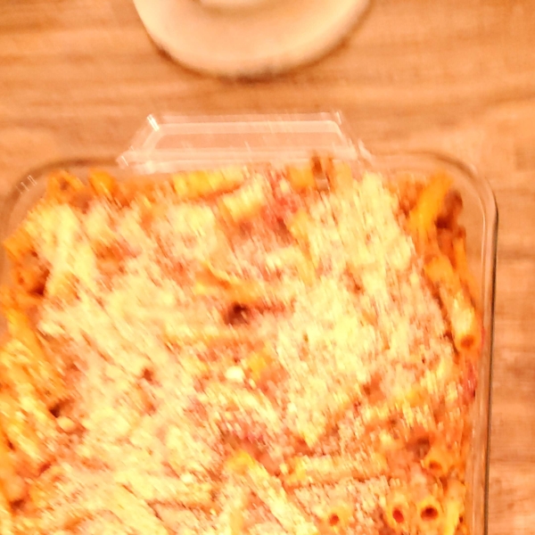 Cheesy Shrimp Alfredo Bake