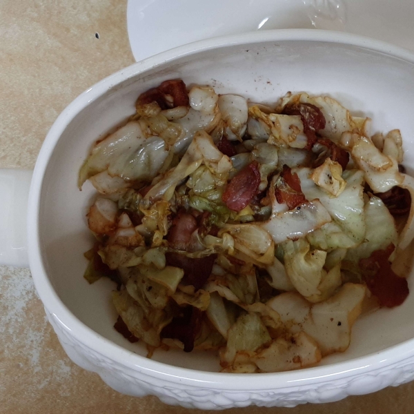 Irish Fried Cabbage with Bacon