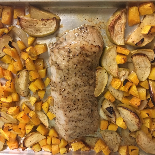 Easy One-Pan Pork and Squash Dinner