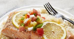 Salmon with Fruit Salsa