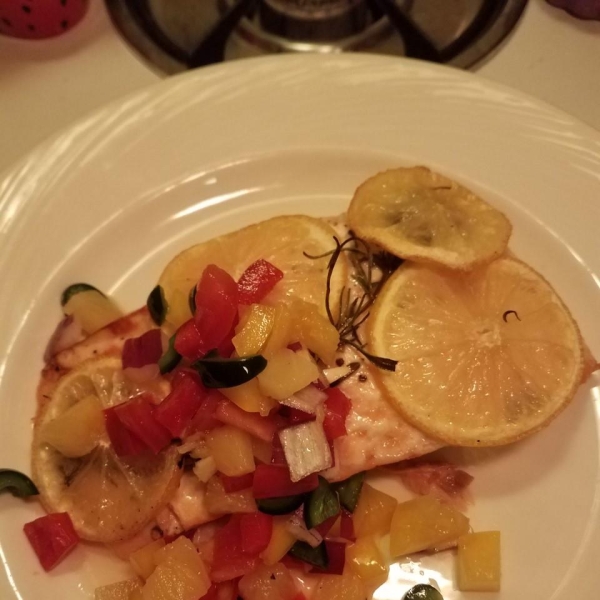 Salmon with Fruit Salsa