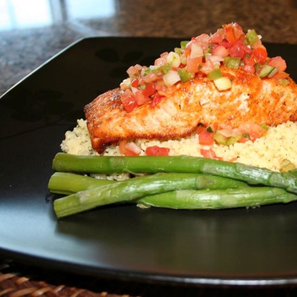 Salmon with Fruit Salsa