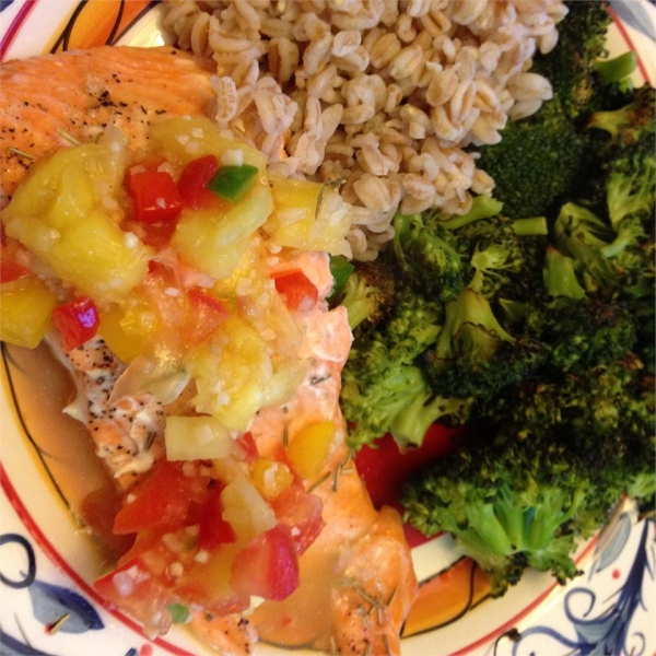 Salmon with Fruit Salsa