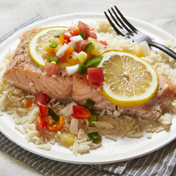 Salmon with Fruit Salsa