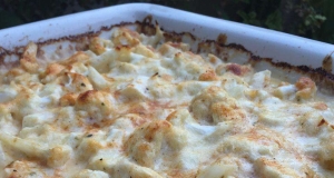 Cauliflower Triple Cheese Gratin