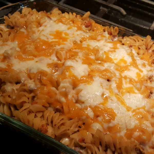 'Beefy' Cheesy Pasta