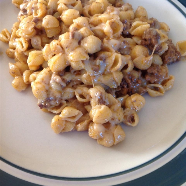 'Beefy' Cheesy Pasta