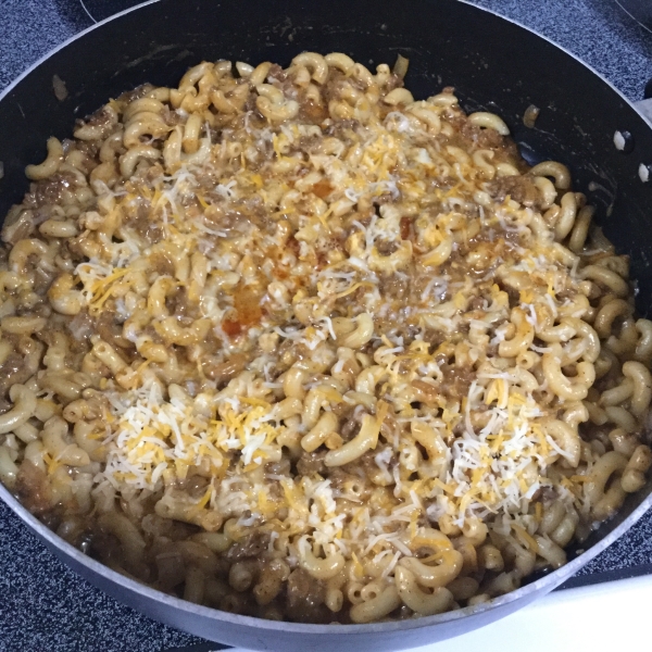 'Beefy' Cheesy Pasta