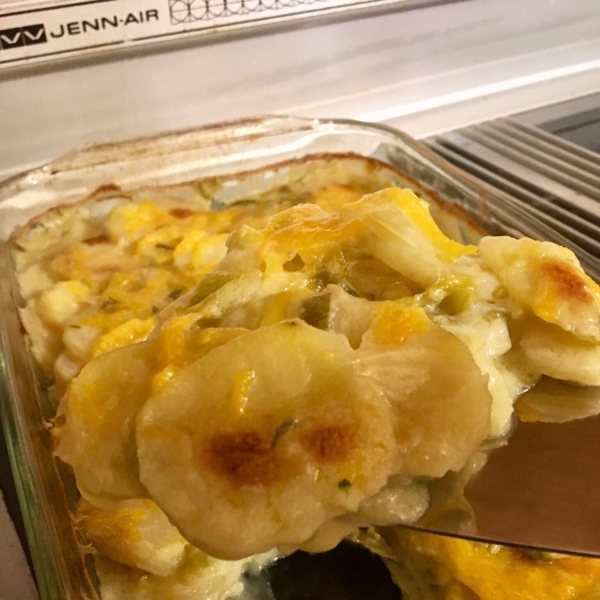 Vegan Potato Leek Gratin