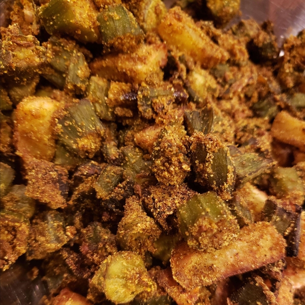 Kurkuri Bhindi (Crispy Okra) in the Air Fryer