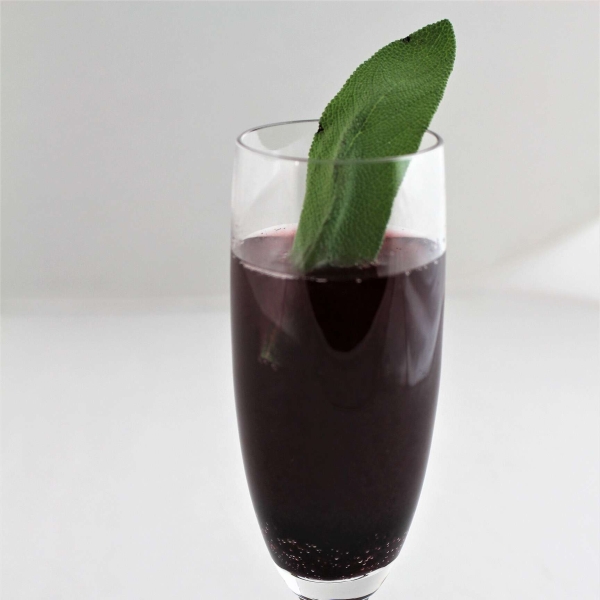 Blackberry Sage Prosecco Cocktail