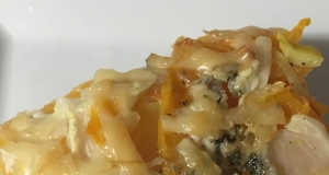 Turnip and Blue Cheese Gratin