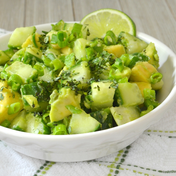 Tangy Cucumber and Avocado Salad