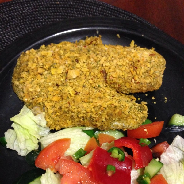 Corn Flake-Crusted Halibut