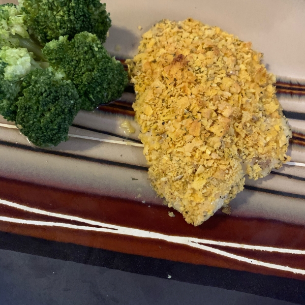 Corn Flake-Crusted Halibut